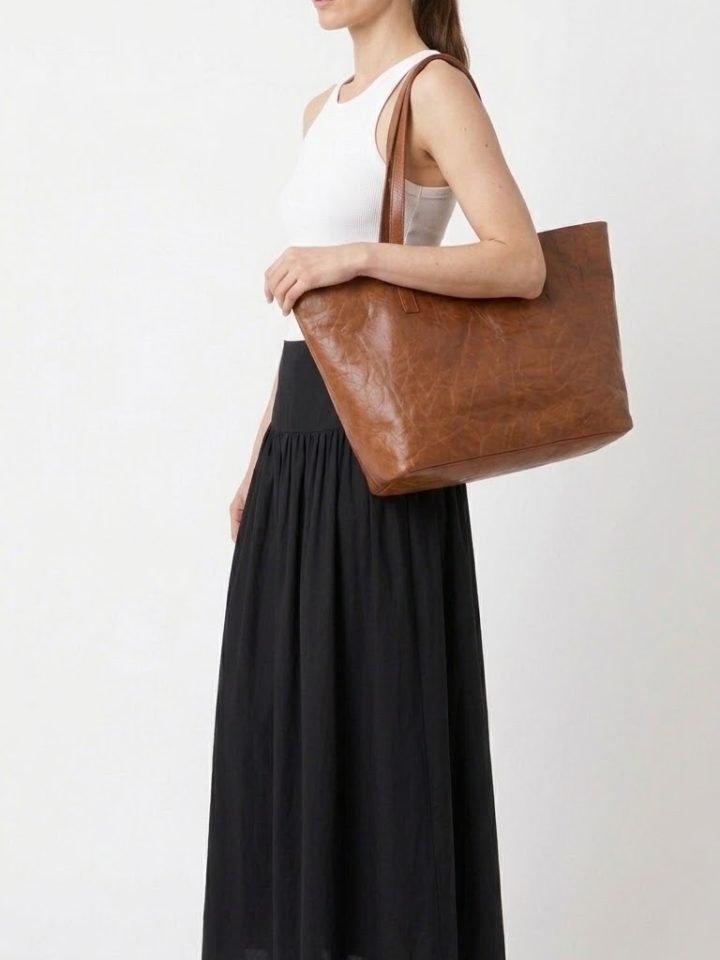 ШКІРЯНИЙ ШОПЕР WHISKEY  FRAME LEATHER TOTE